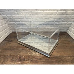 Gümüş düz Pleksi Sandık